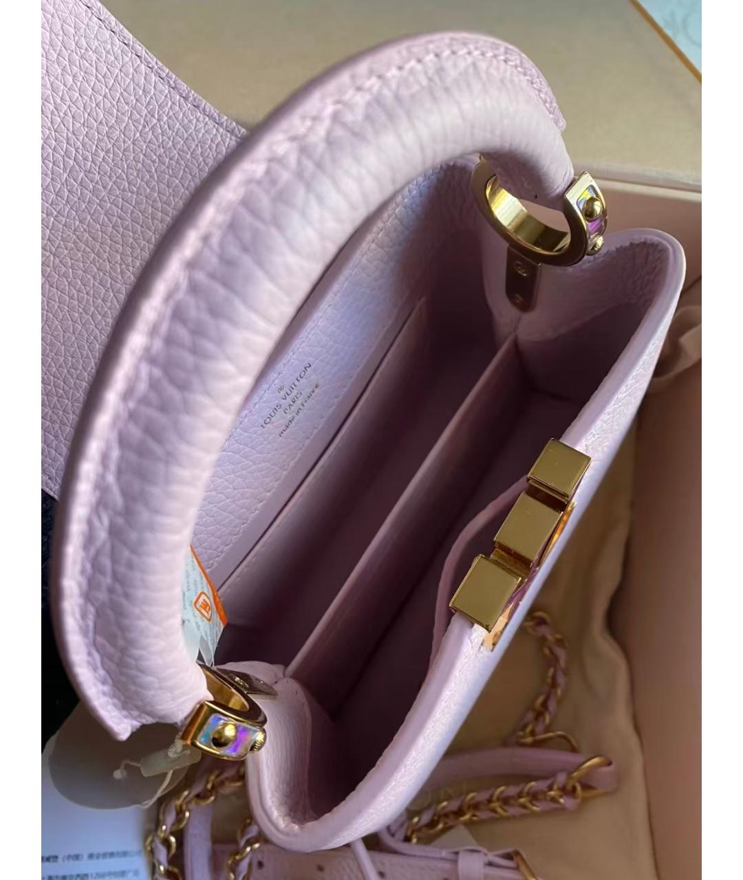 LOUIS VUITTON Розовая кожаная сумка через плечо, фото 2