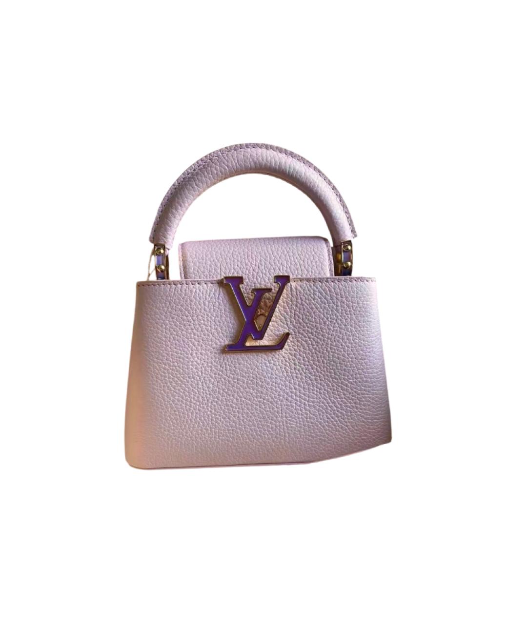 LOUIS VUITTON Розовая кожаная сумка через плечо, фото 4