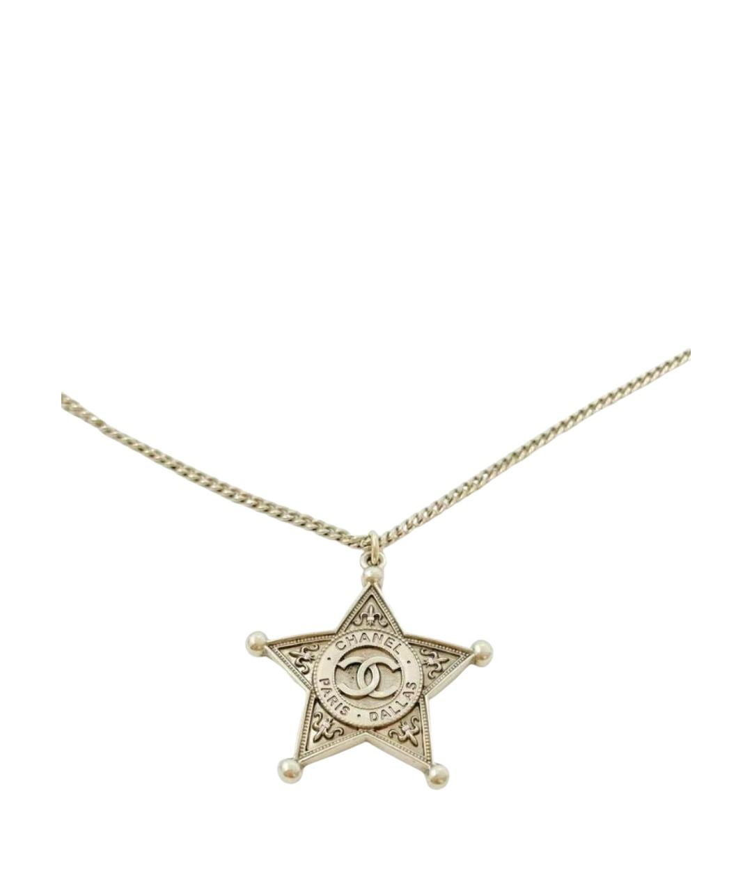 CHANEL Золотая металлическая подвеска, фото 1