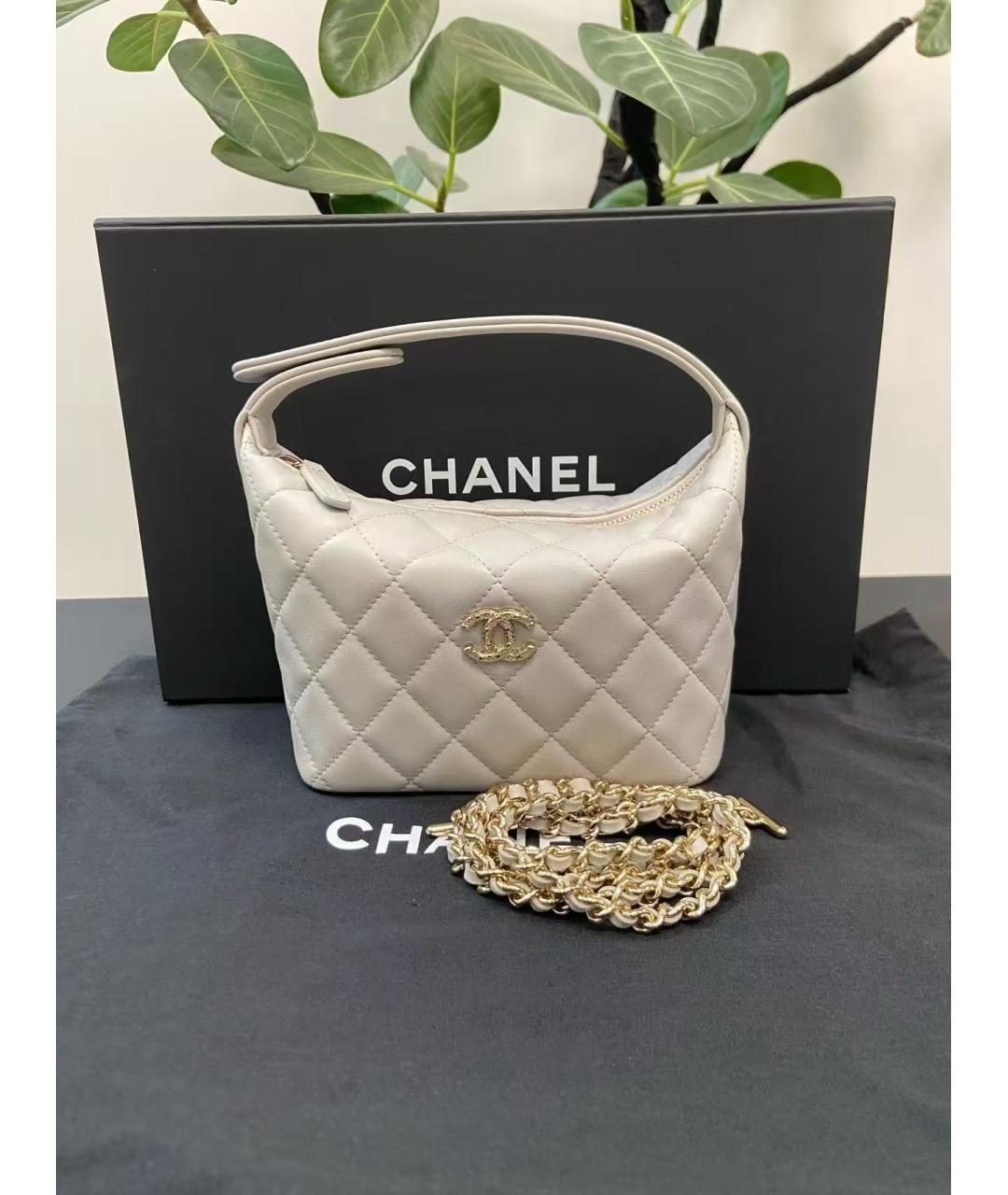 CHANEL Белая сумка через плечо, фото 2