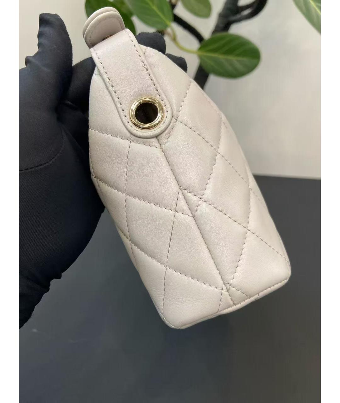 CHANEL Белая сумка через плечо, фото 4