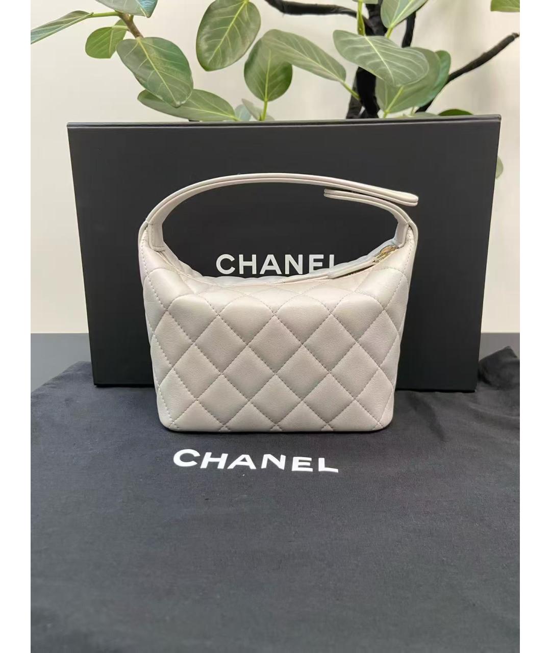 CHANEL Белая сумка через плечо, фото 3