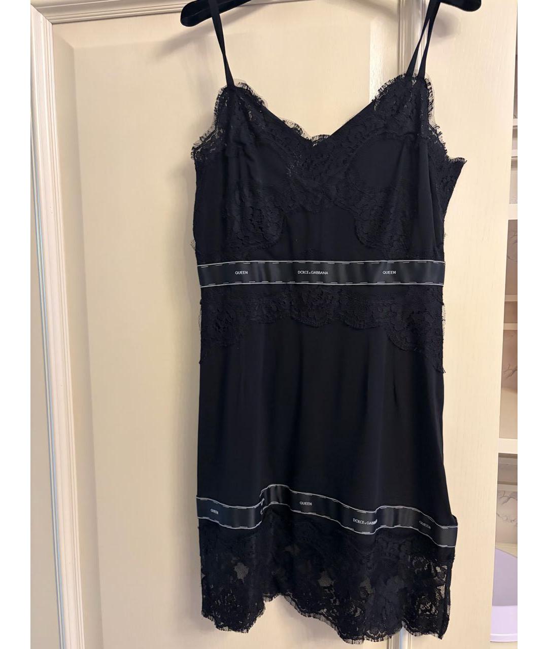 DOLCE&GABBANA Черное шелковое вечернее платье, фото 2