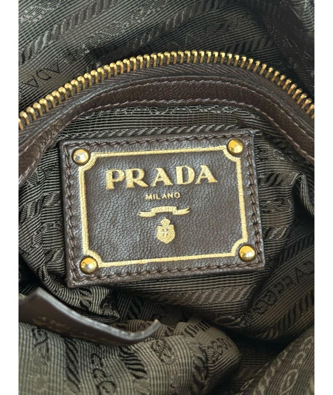 PRADA Зеленая нейлоновая сумка через плечо, фото 7