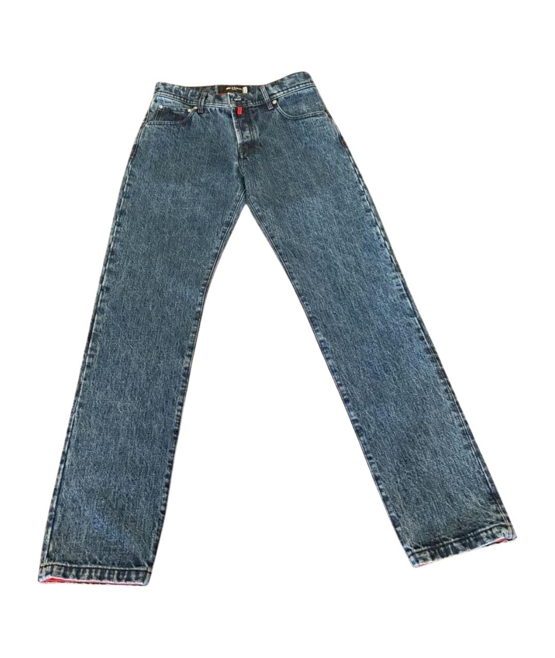 KITON Синие хлопковые джинсы скинни, фото 1