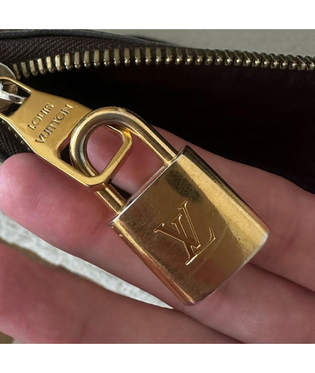 LOUIS VUITTON Коричневая сумка через плечо из канвы, фото 6