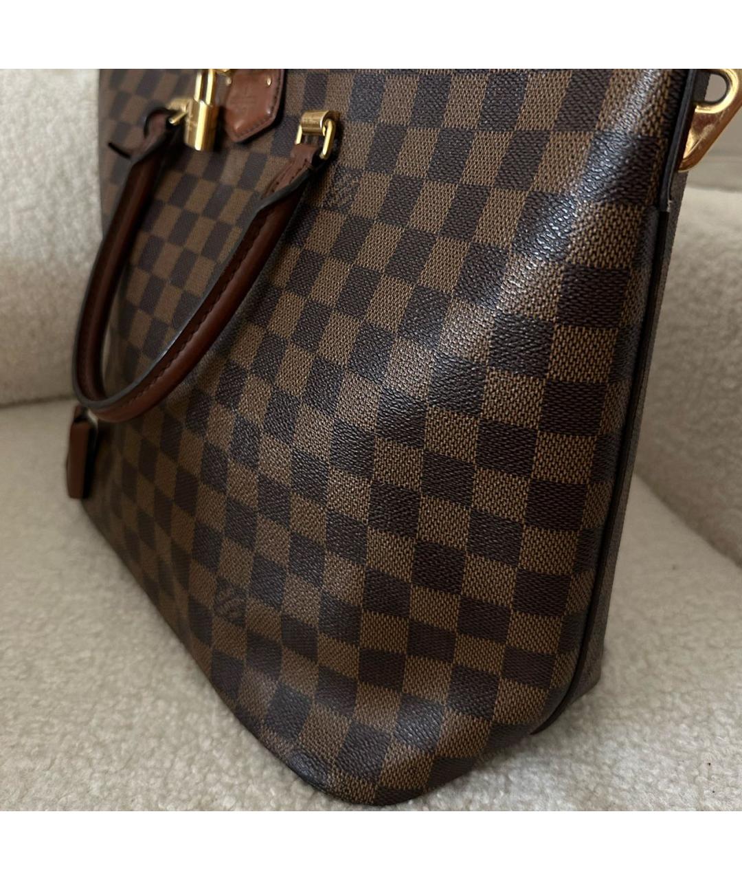 LOUIS VUITTON Коричневая сумка через плечо из канвы, фото 4