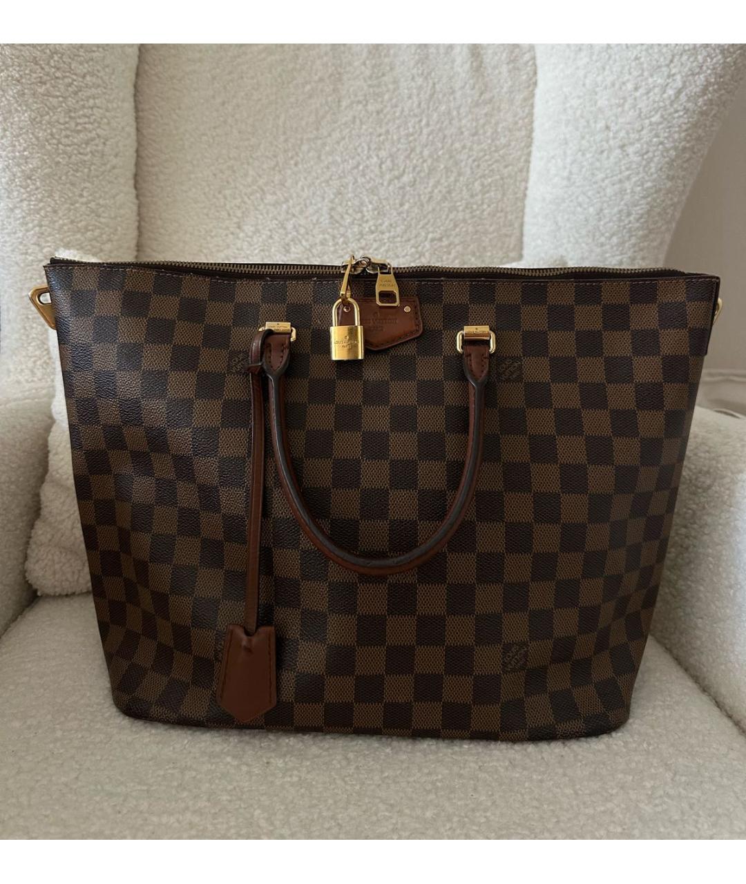 LOUIS VUITTON Коричневая сумка через плечо из канвы, фото 7