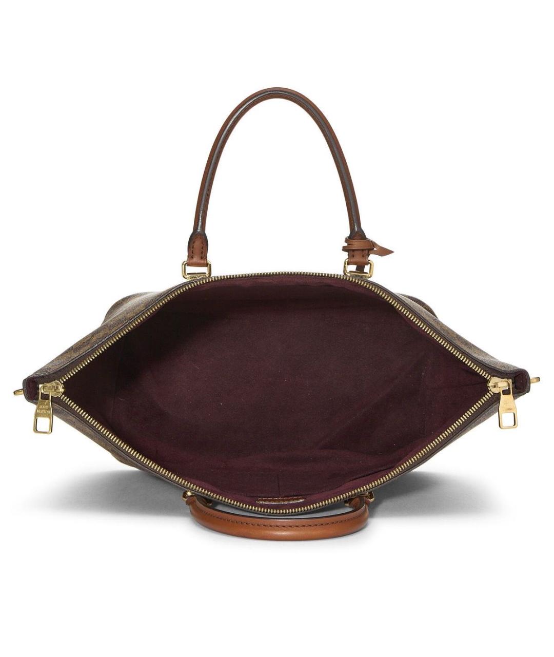 LOUIS VUITTON Коричневая сумка через плечо из канвы, фото 2