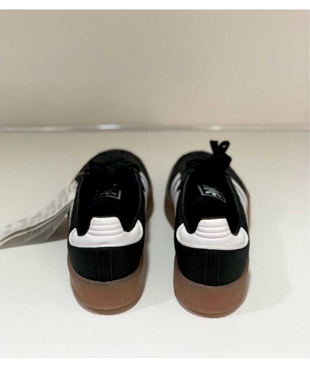 ADIDAS Черные замшевые кроссовки, фото 4