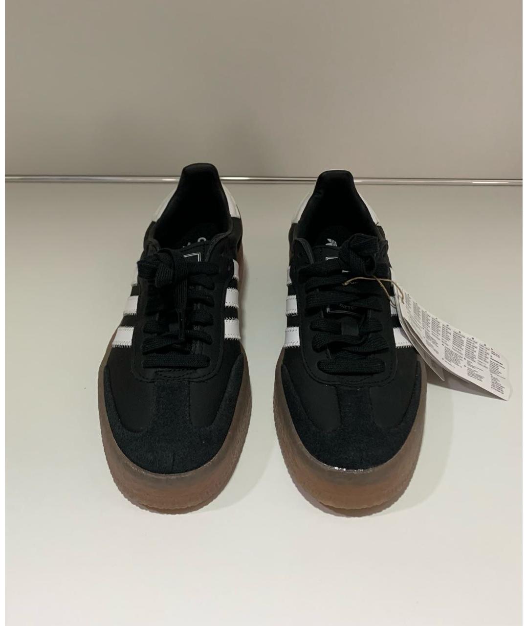 ADIDAS Черные замшевые кроссовки, фото 2
