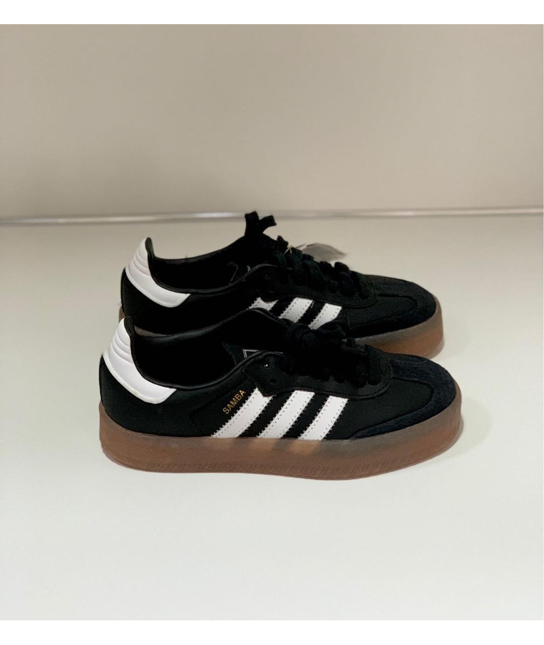 ADIDAS Черные замшевые кроссовки, фото 5