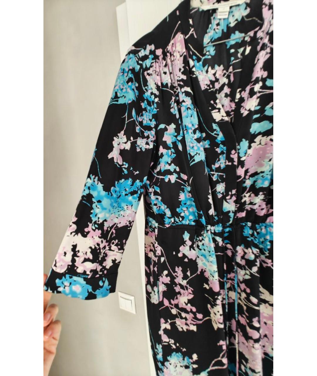 DIANE VON FURSTENBERG Мульти шелковое повседневное платье, фото 3