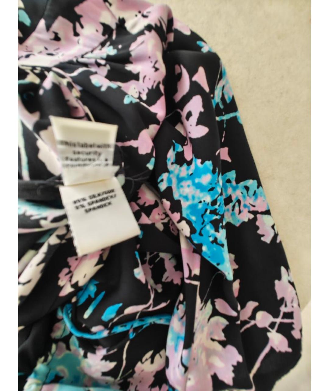 DIANE VON FURSTENBERG Мульти шелковое повседневное платье, фото 4