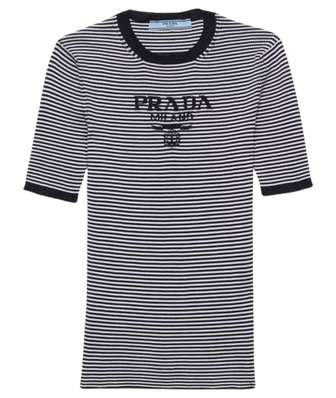 PRADA Синий шелковый джемпер / свитер, фото 1