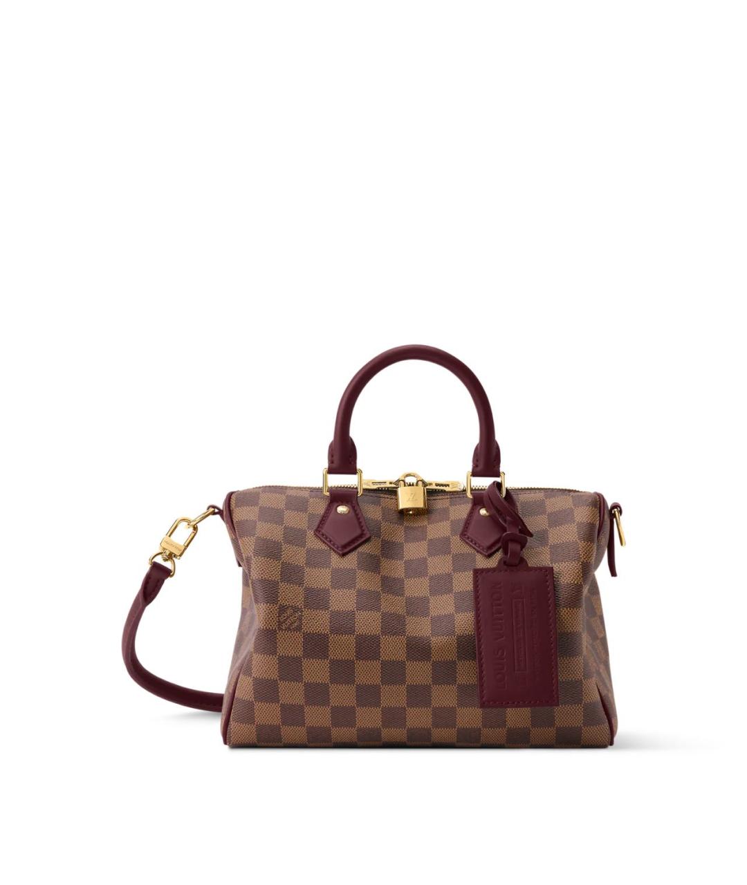 LOUIS VUITTON Коричневая сумка с короткими ручками из канвы, фото 6