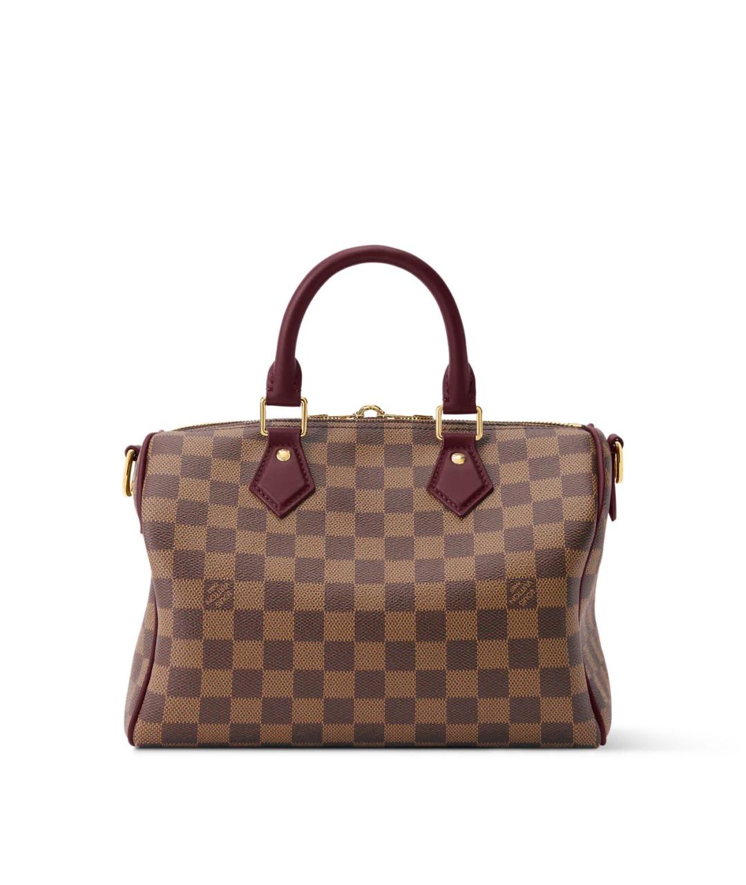 LOUIS VUITTON Коричневая сумка с короткими ручками из канвы, фото 4