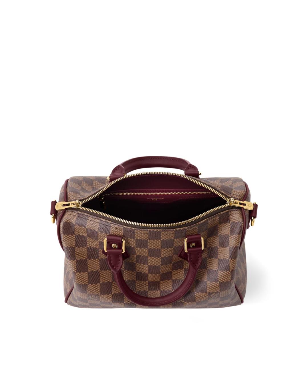 LOUIS VUITTON Коричневая сумка с короткими ручками из канвы, фото 3