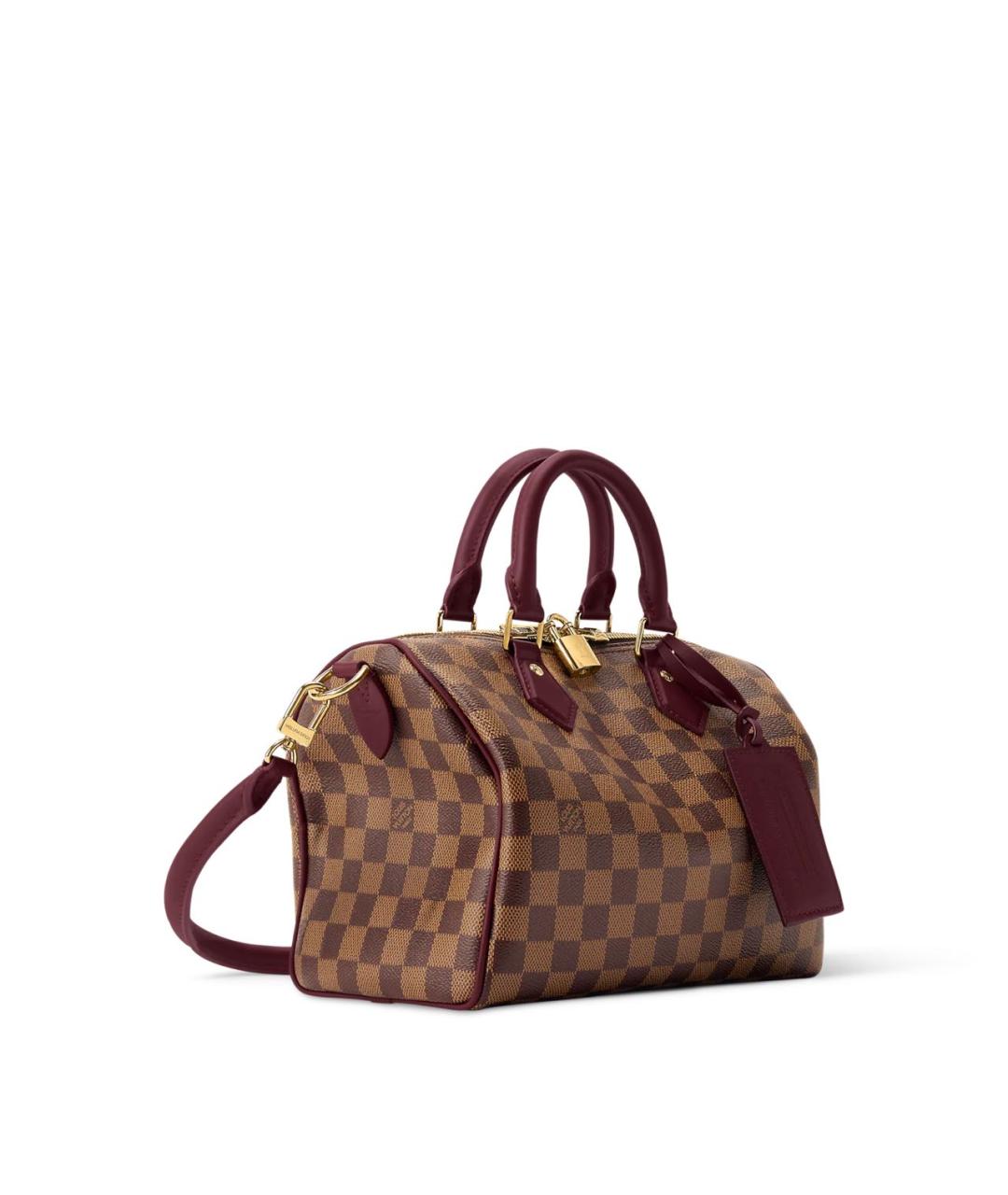 LOUIS VUITTON Коричневая сумка с короткими ручками из канвы, фото 2