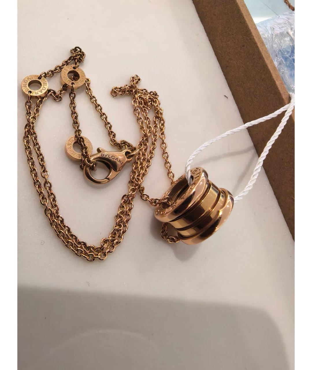 BVLGARI Золотое колье из розового золота, фото 3