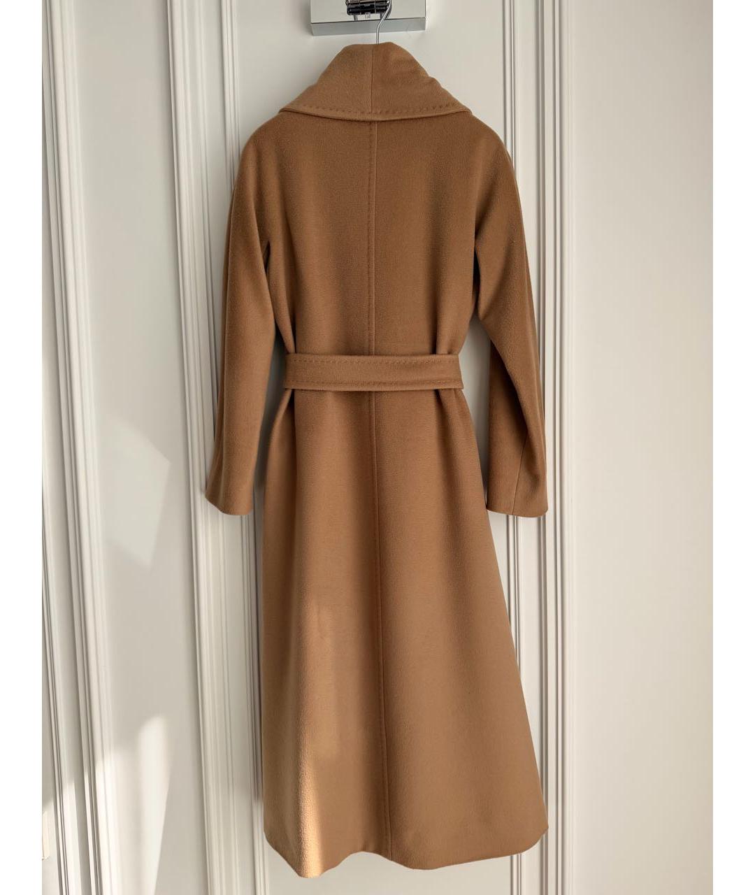 MAX MARA STUDIO Коричневое шерстяное пальто, фото 3