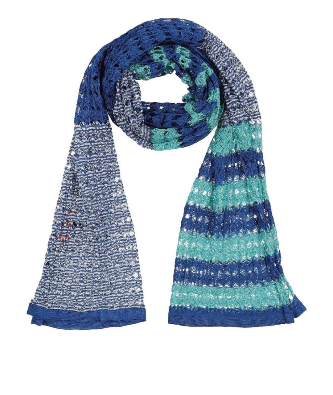 M MISSONI Синий шарф, фото 1