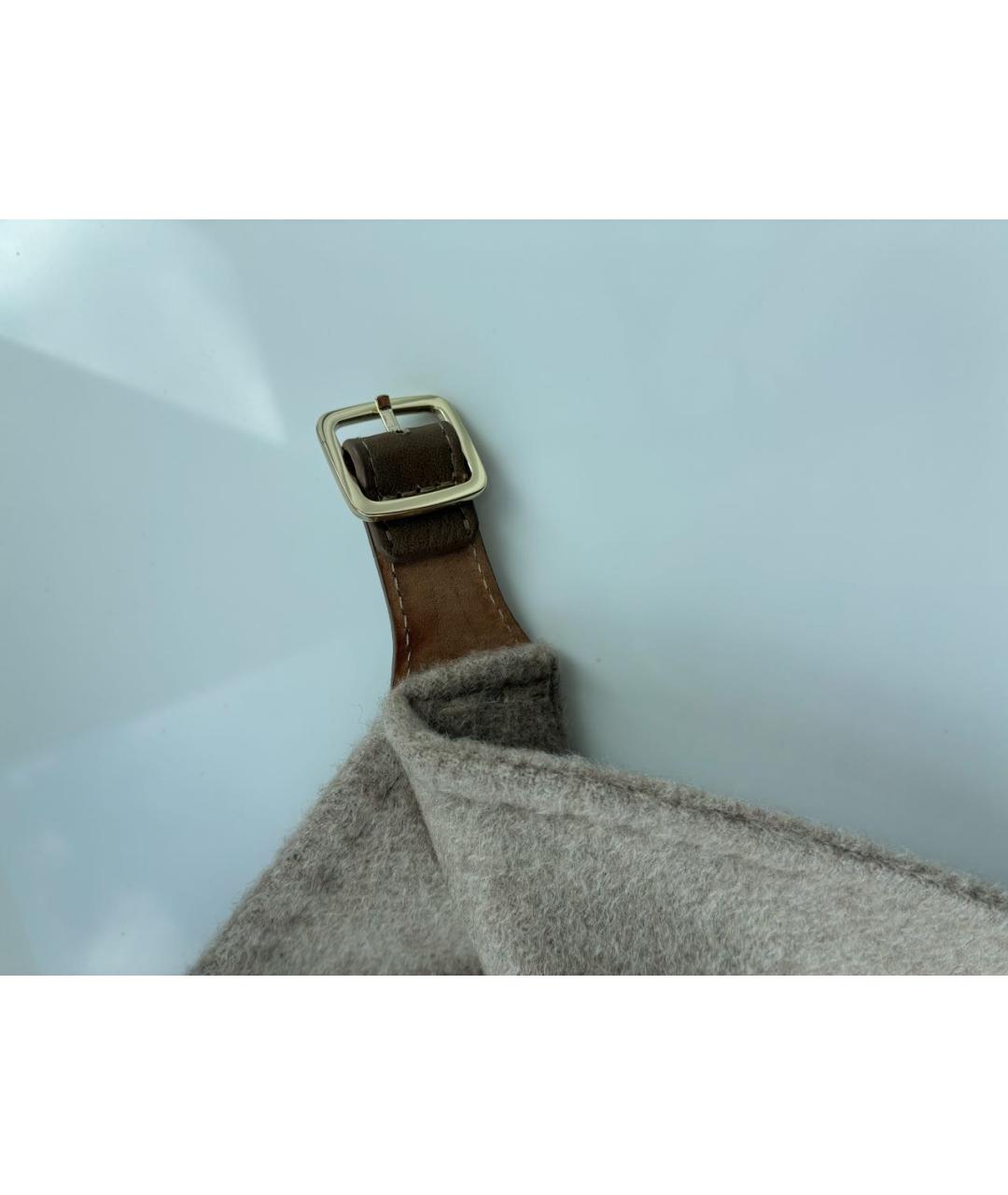 MAX MARA Бежевый кашемировый шарф, фото 4