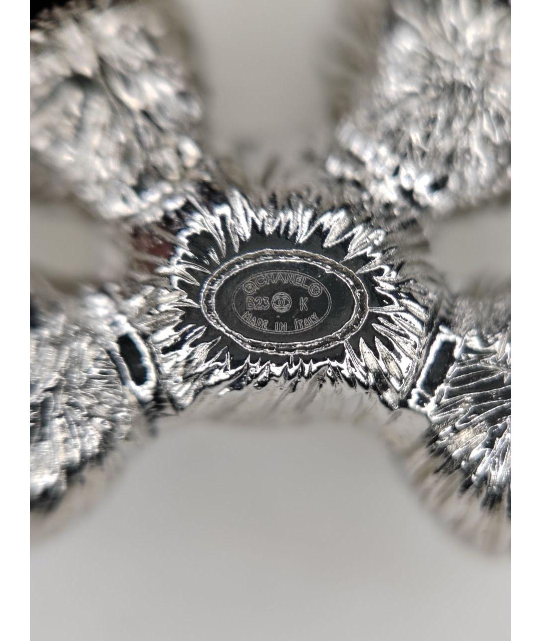 CHANEL Серебряная металлическая булавка / брошь, фото 3