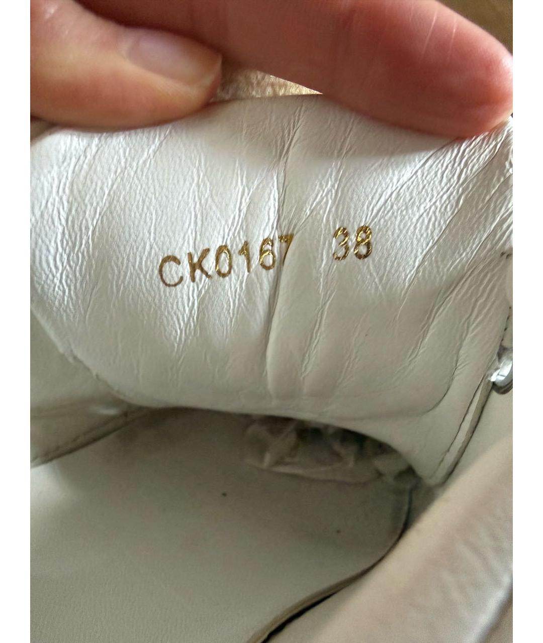 DOLCE&GABBANA Белые кожаные кеды, фото 6