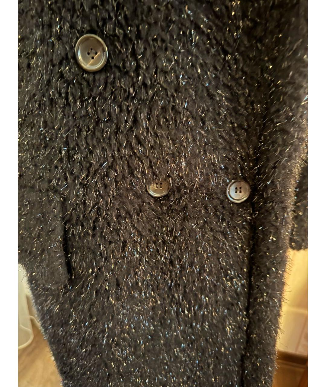 MAX MARA Черное шерстяное пальто, фото 7