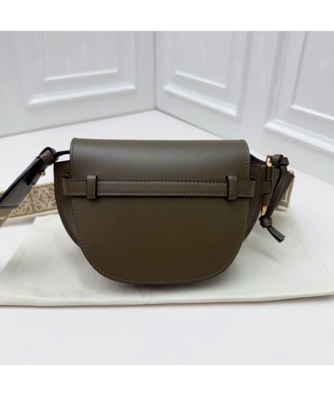 LOEWE Хаки сумка через плечо, фото 4