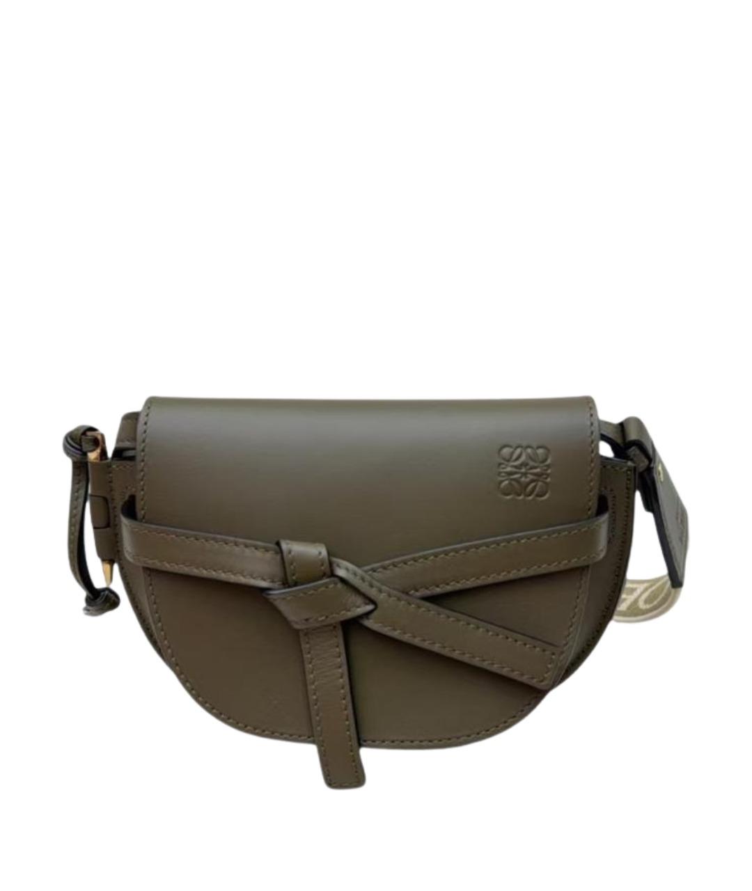 LOEWE Хаки сумка через плечо, фото 1