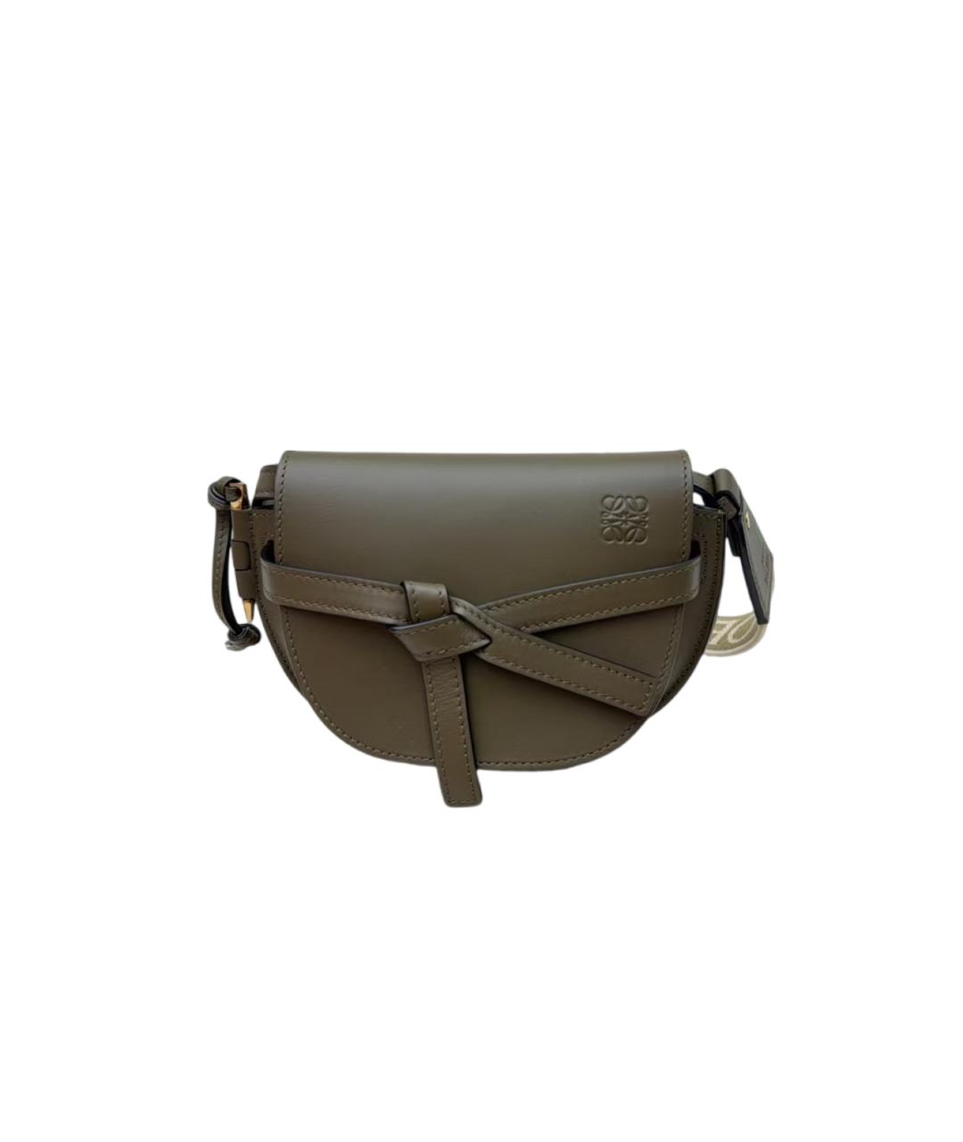 LOEWE Хаки сумка через плечо, фото 6