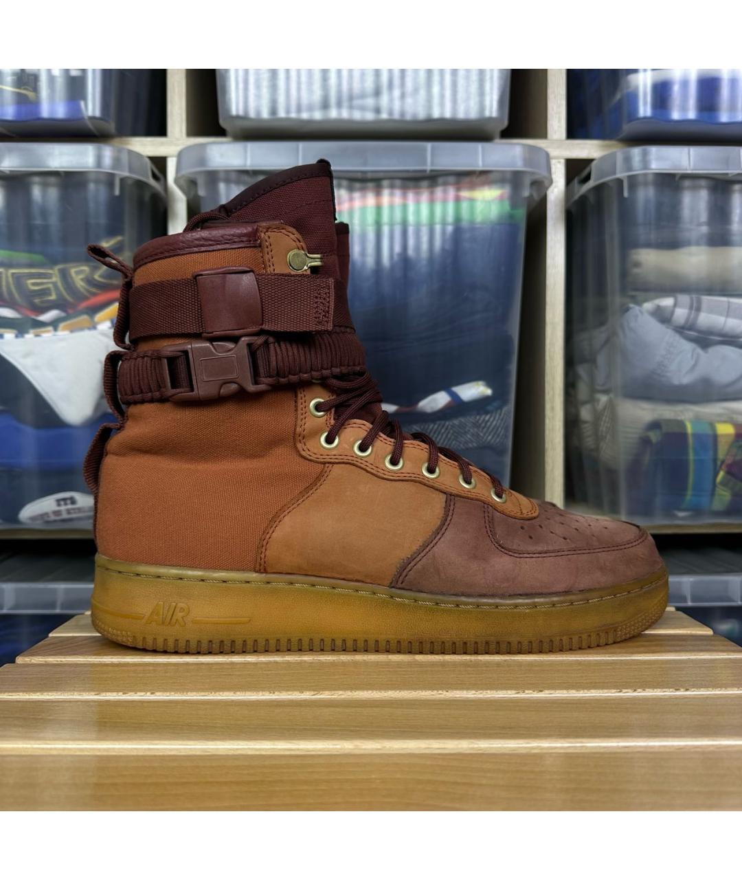 NIKE Коричневые высокие кроссовки / кеды, фото 2
