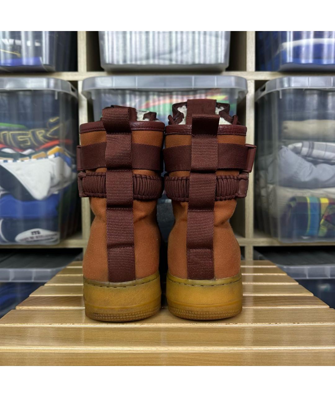 NIKE Коричневые высокие кроссовки / кеды, фото 4