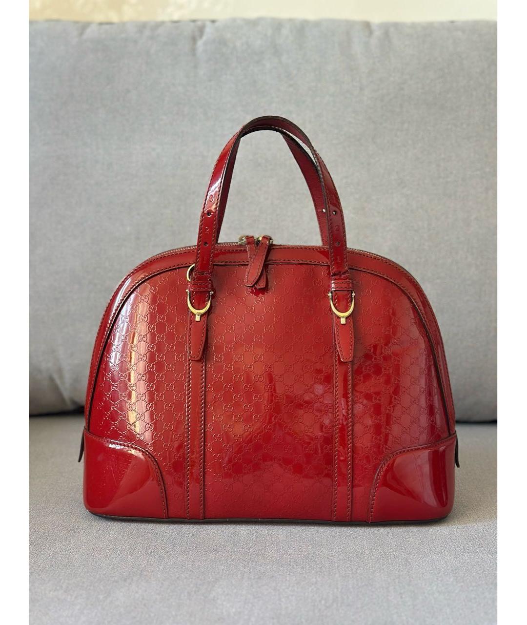 GUCCI Красная кожаная сумка через плечо, фото 3