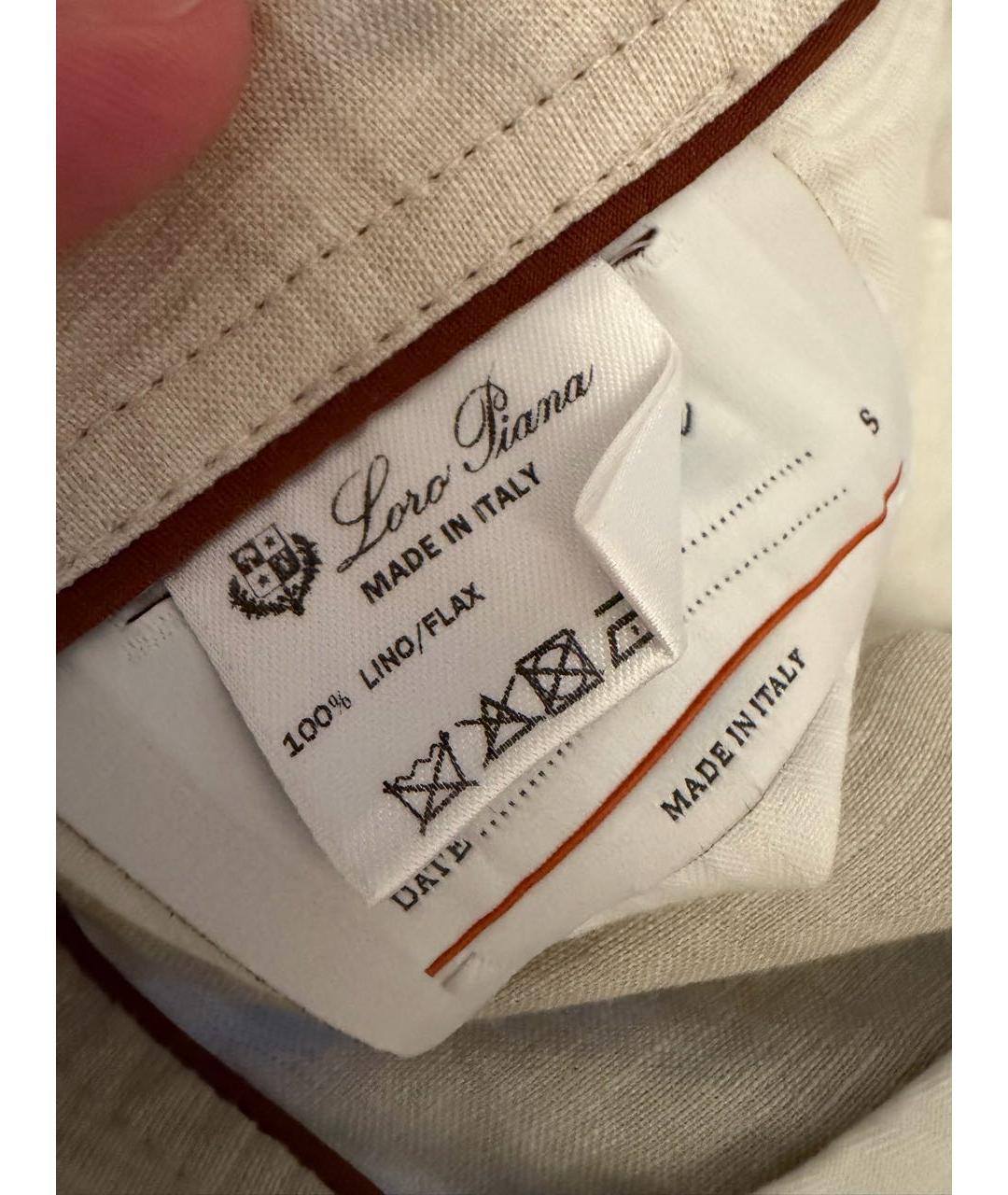 LORO PIANA Льняные шорты, фото 2