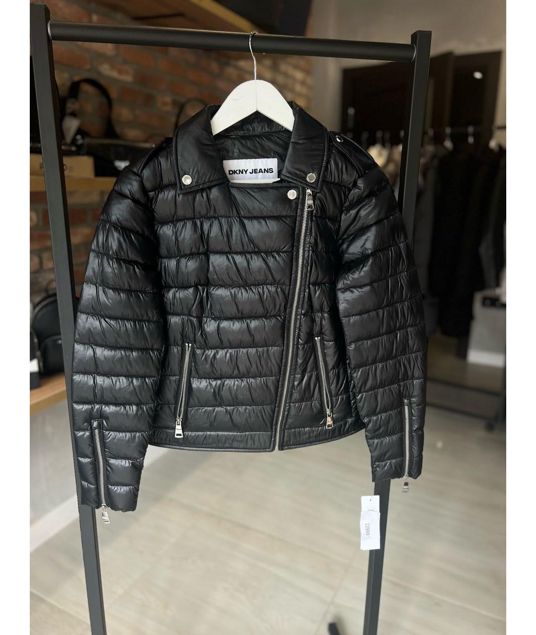 DKNY Черная полиэстеровая куртка, фото 5