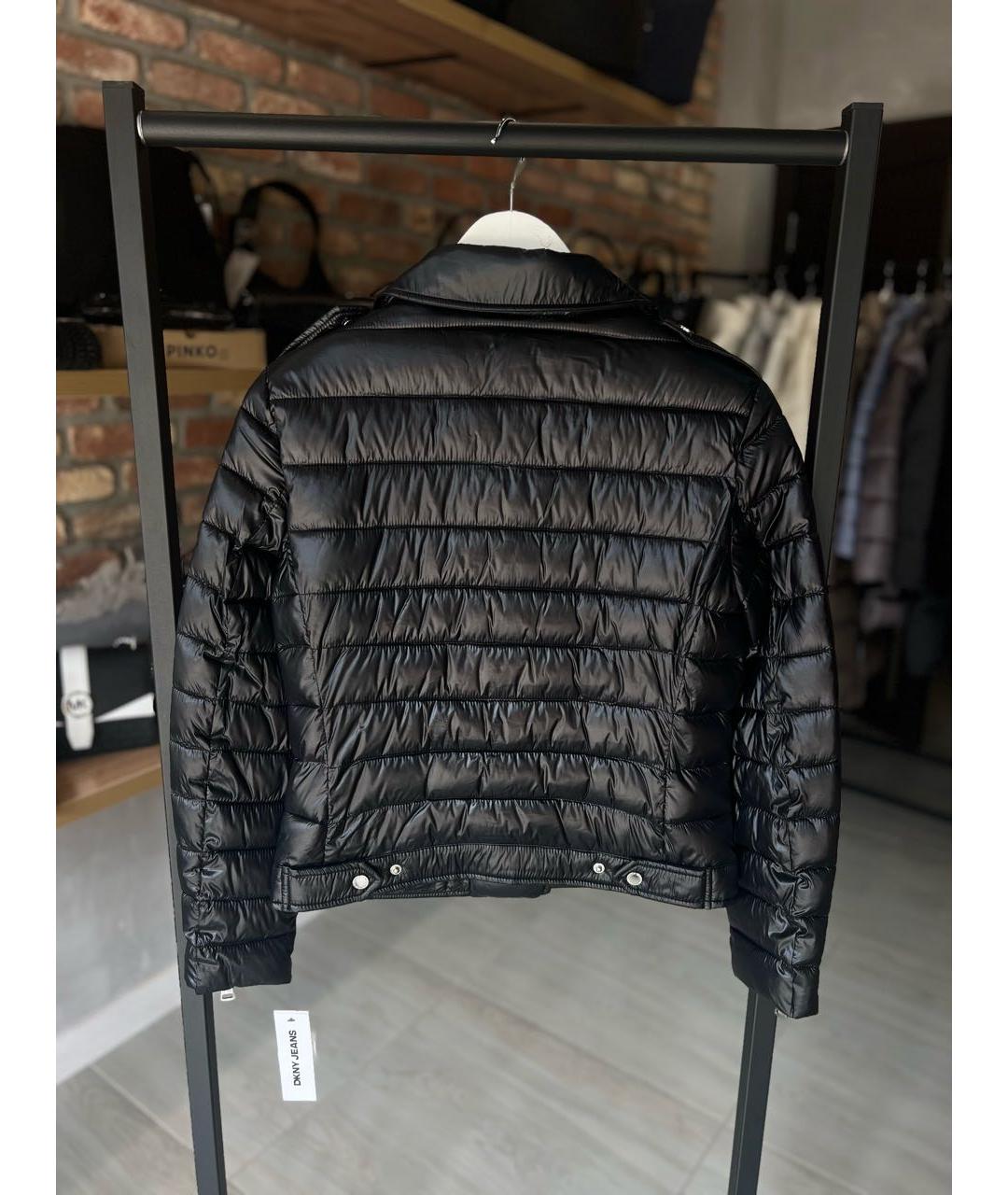 DKNY Черная полиэстеровая куртка, фото 2