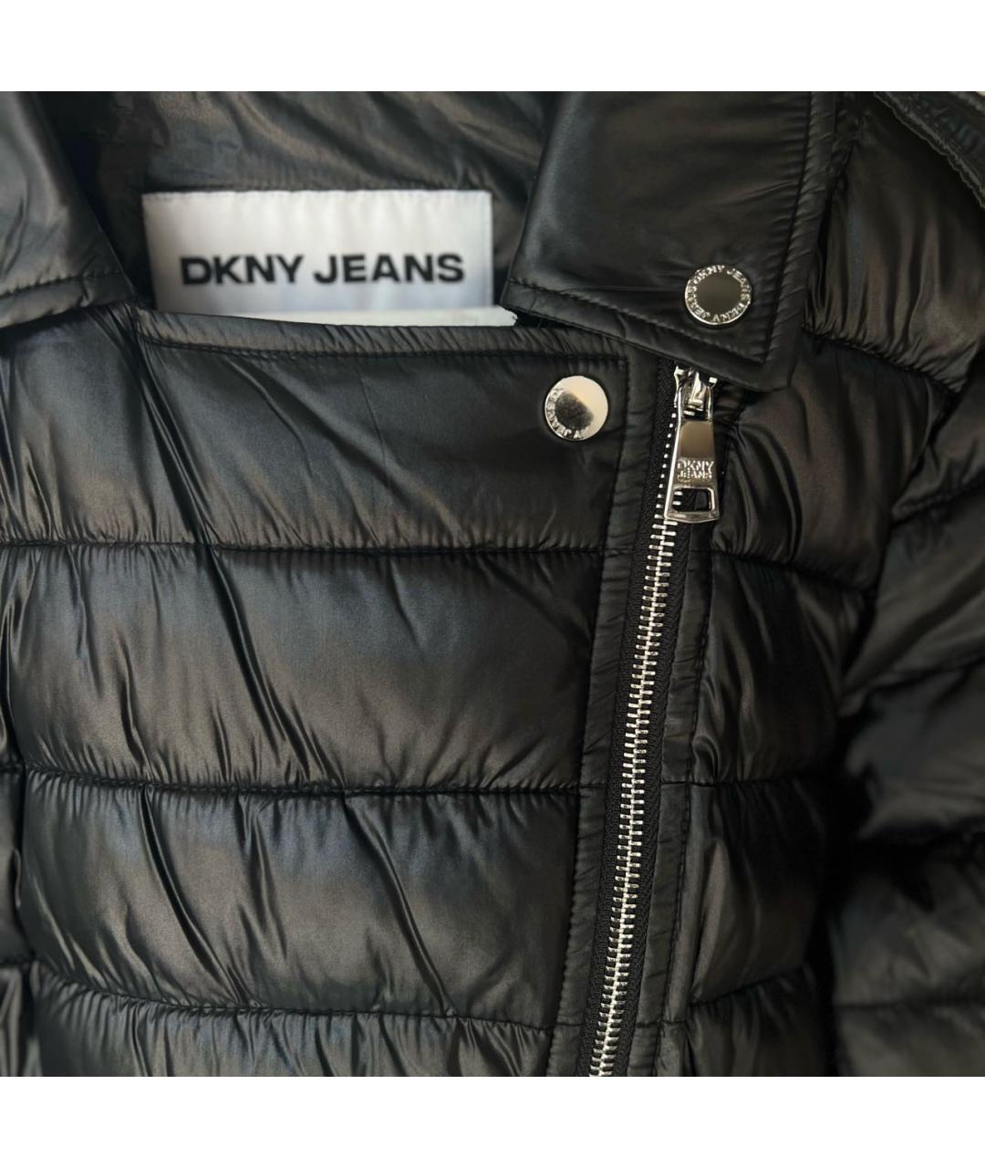DKNY Черная полиэстеровая куртка, фото 4