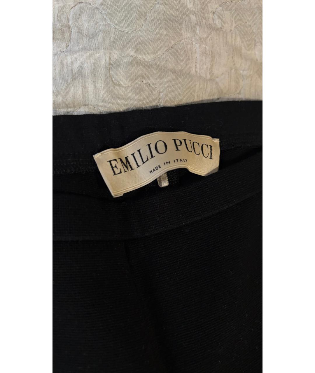 EMILIO PUCCI Черные вискозные леггинсы и велосипедки, фото 4