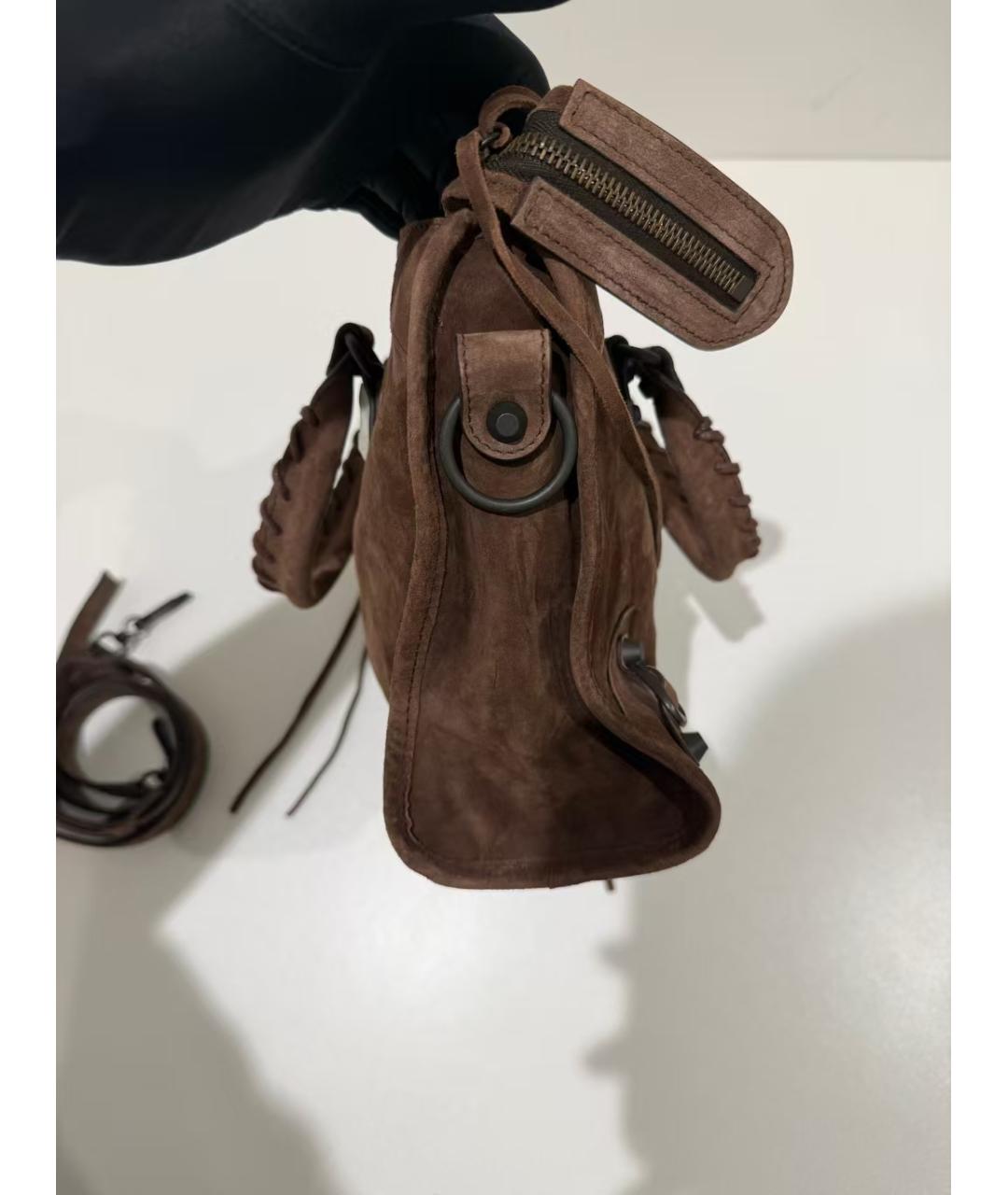 BALENCIAGA Коричневая сумка через плечо, фото 3