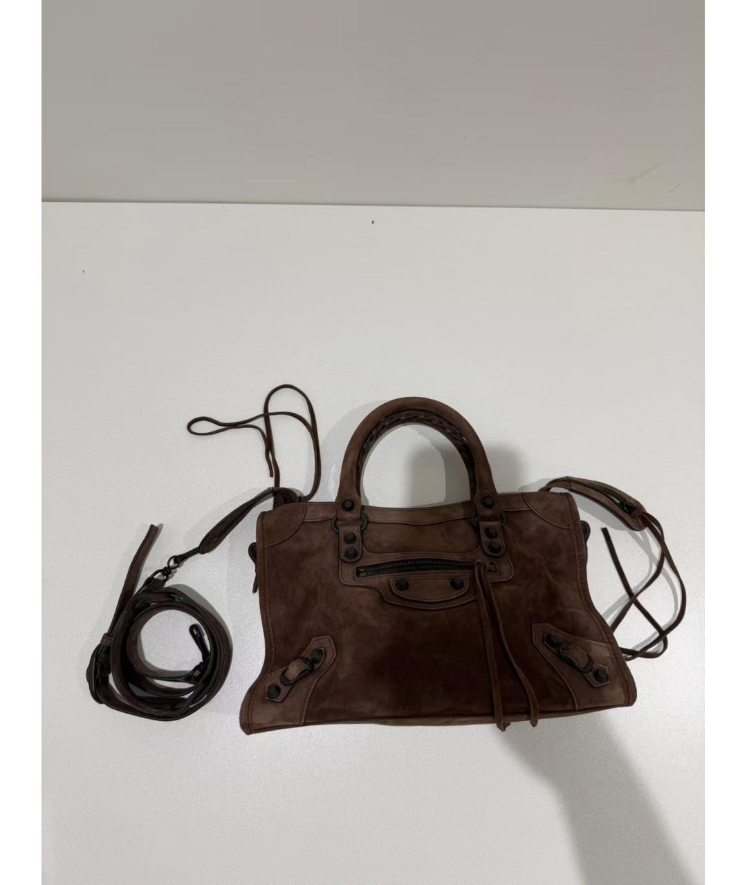 BALENCIAGA Коричневая сумка через плечо, фото 2