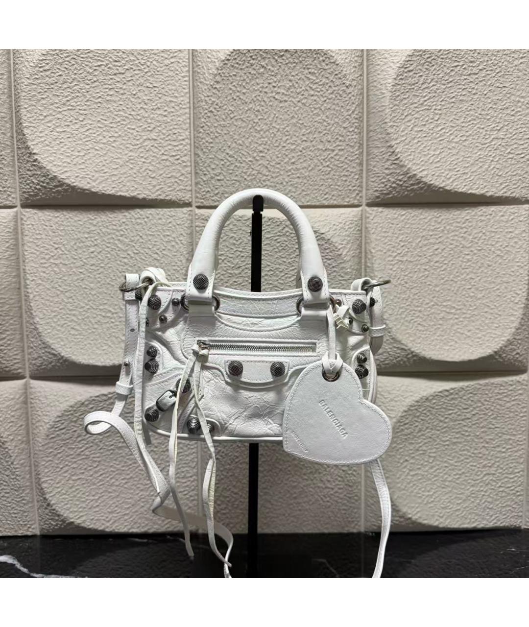 BALENCIAGA Белая сумка через плечо, фото 2