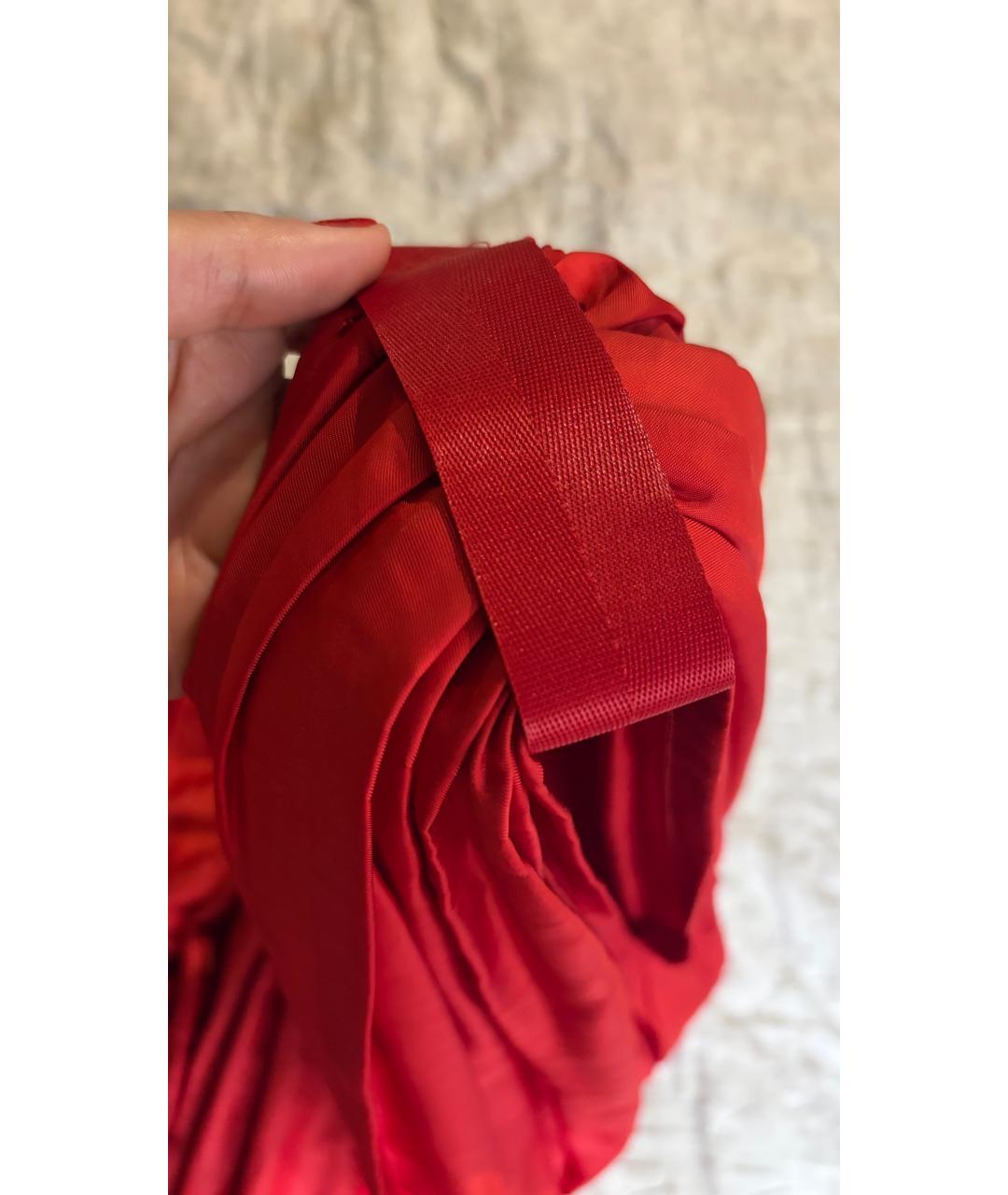 BOTTEGA VENETA Красное полиэстеровое коктейльное платье, фото 4