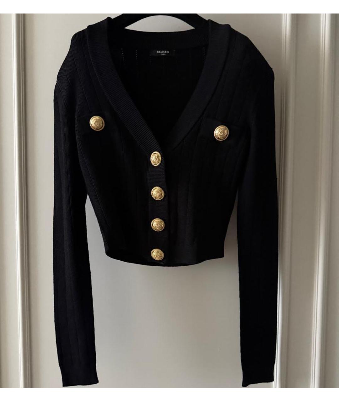 BALMAIN Черный кардиган, фото 6
