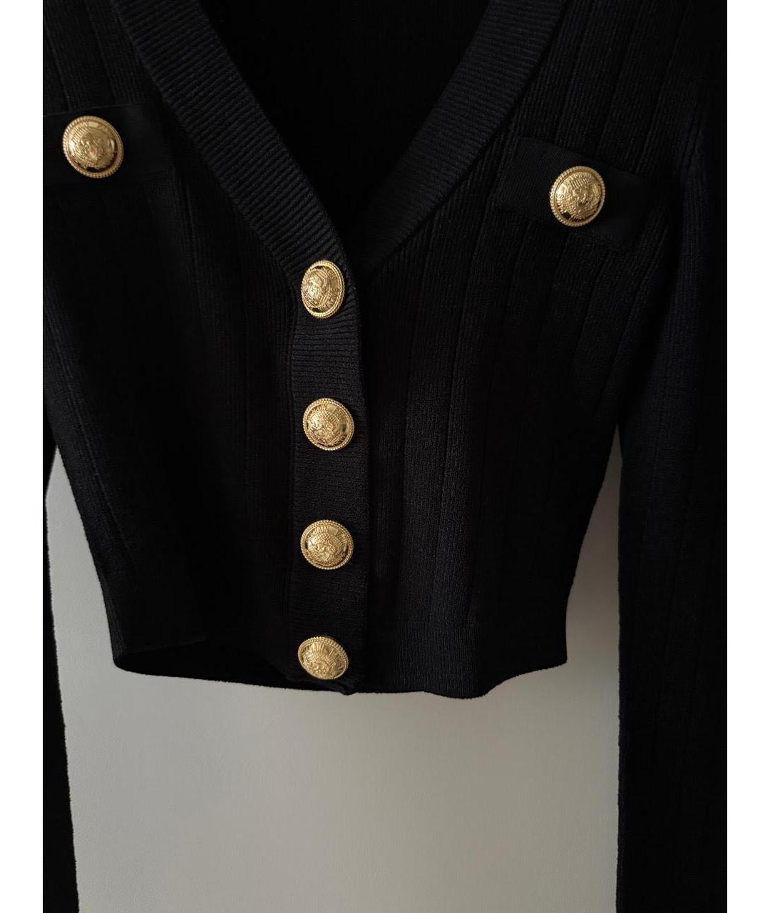 BALMAIN Черный кардиган, фото 2
