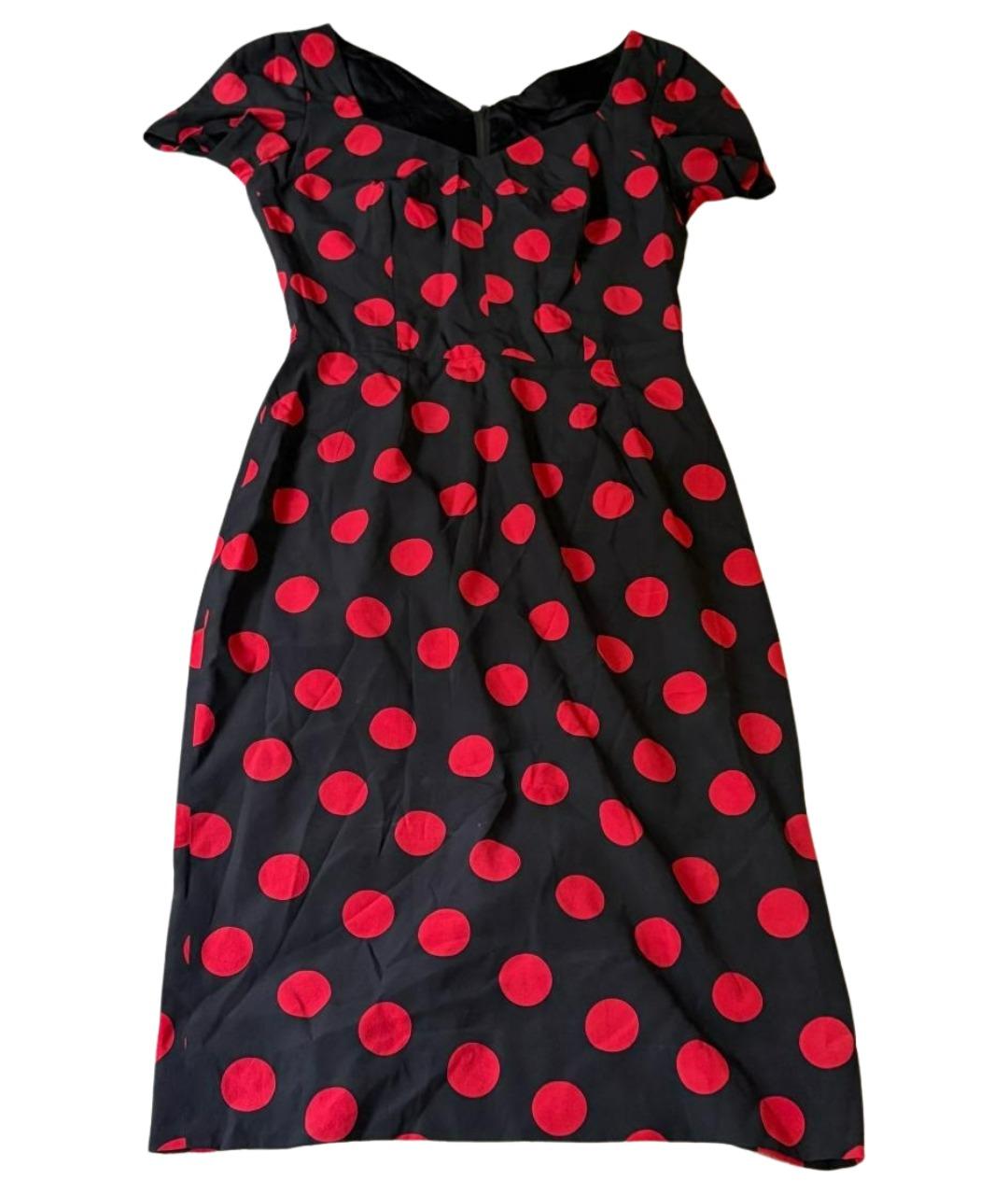 DOLCE&GABBANA Мульти шелковое коктейльное платье, фото 1