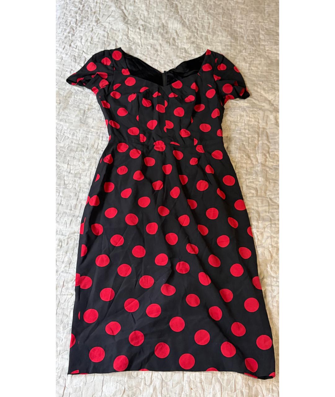 DOLCE&GABBANA Мульти шелковое коктейльное платье, фото 6