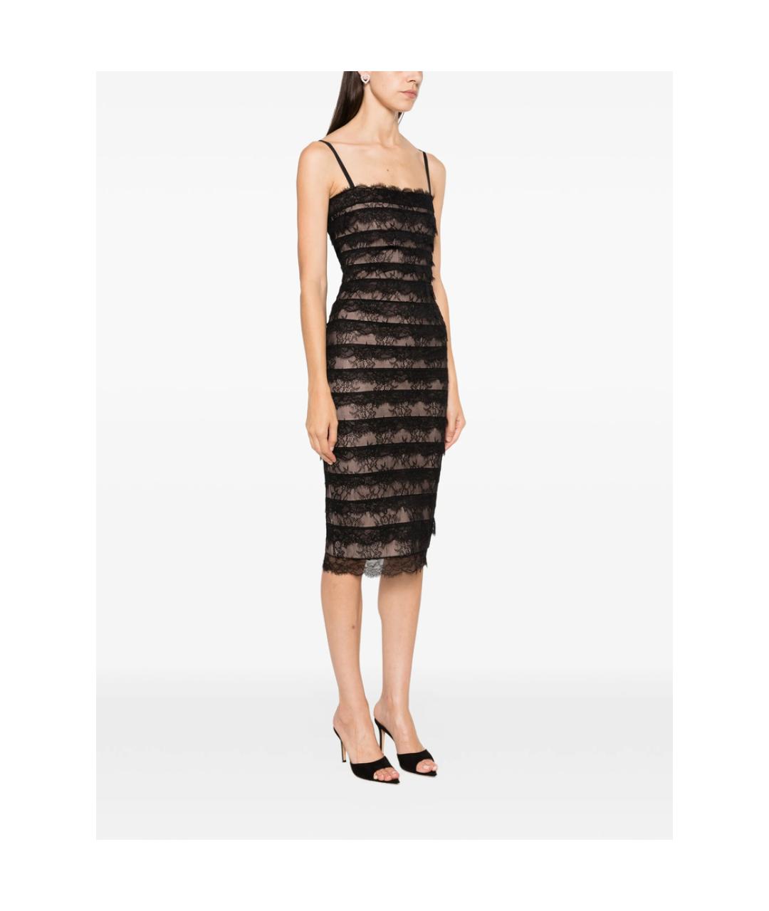 HERVE LEGER Черное полиэстеровое коктейльное платье, фото 4